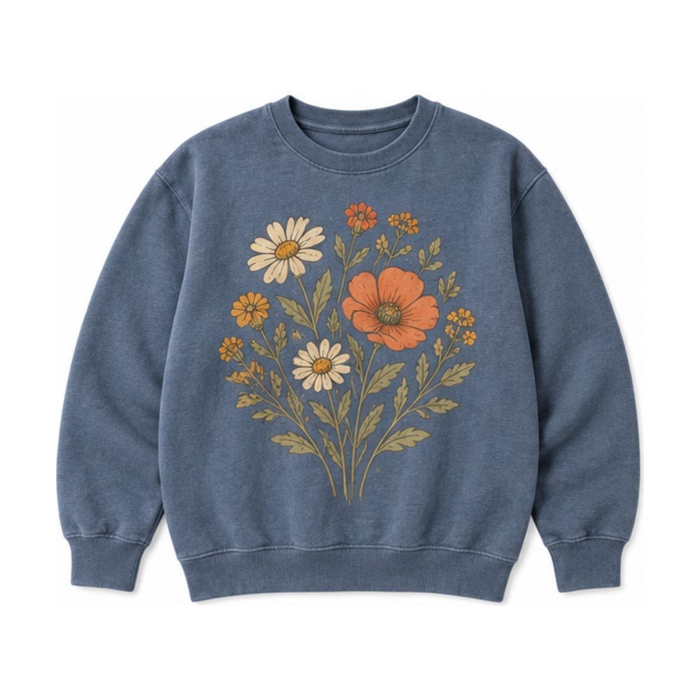 Wildflower Bouquet Crewneck Sweatshirt