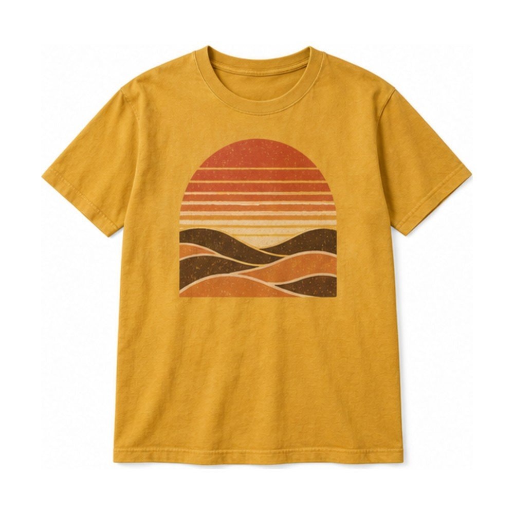 Striped Sunset Hills Retro Tee